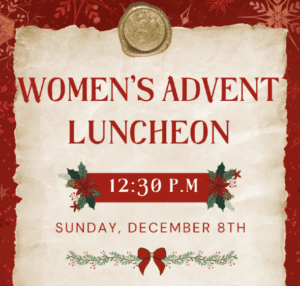 luncheon, women, advent, gathering, fun, food